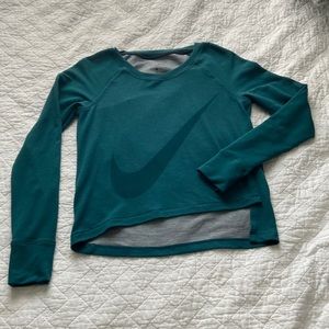 Teal/ turquoise Nike sweater